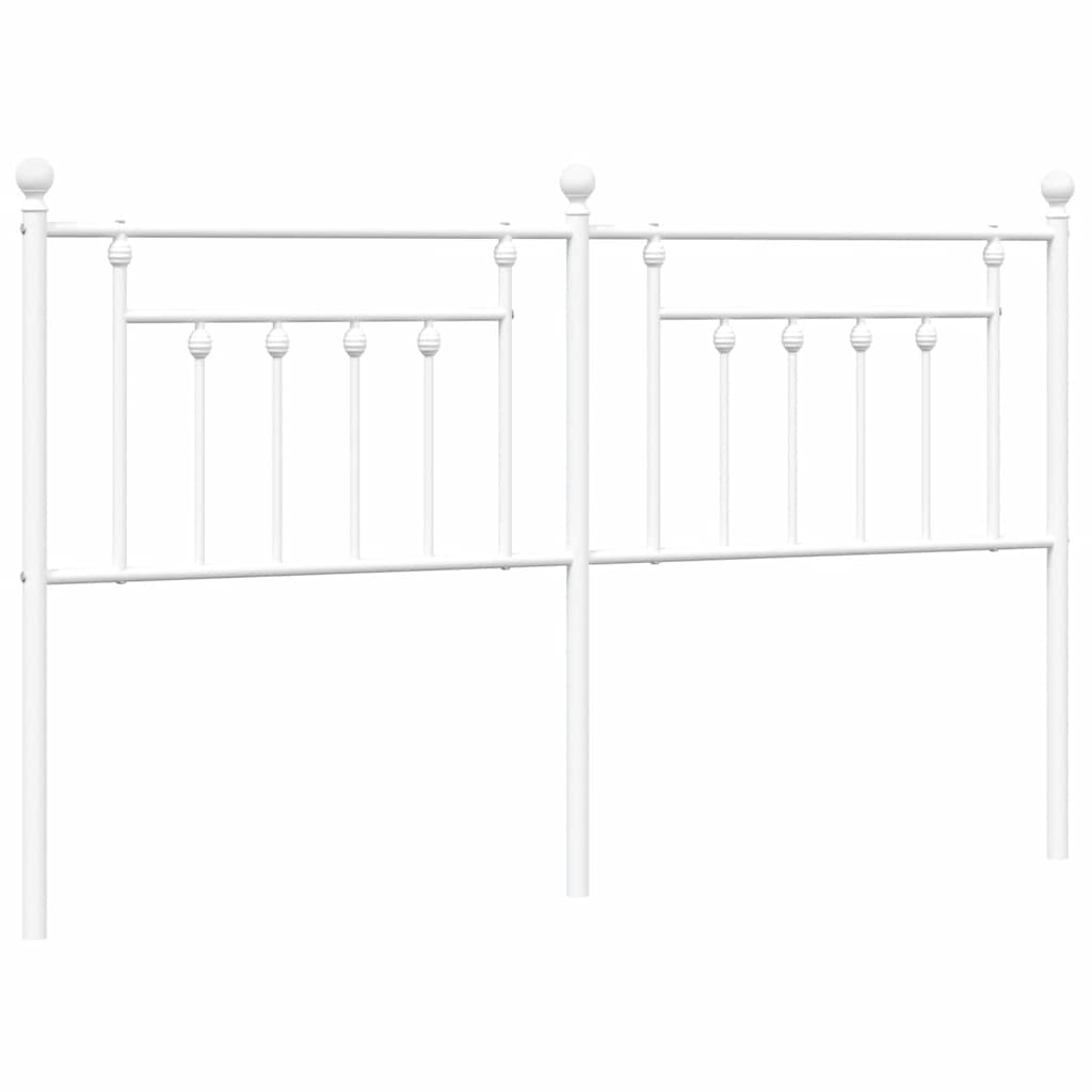 White Metal Headboard 180 cm – Stylish & Durable Bedroom Essential