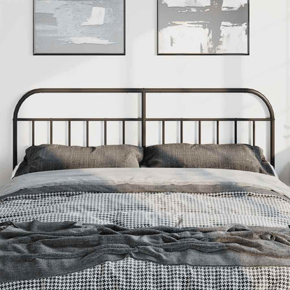 Elegant Black Metal Headboard 180 cm - Contemporary Bedroom Decor