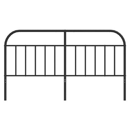 Elegant Black Metal Headboard 180 cm - Contemporary Bedroom Decor
