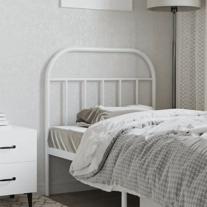 White Metal Headboard - Elegant 90 cm Design for Stylish Bedrooms