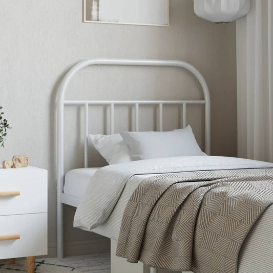 White Metal Headboard - Elegant 90 cm Design for Stylish Bedrooms