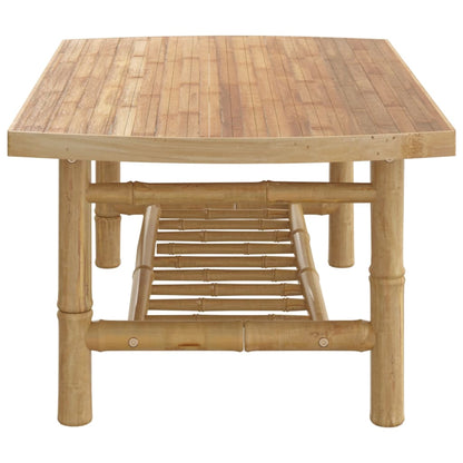 Bamboo Garden Coffee Table 90x55x37 cm – Natural Outdoor Elegance