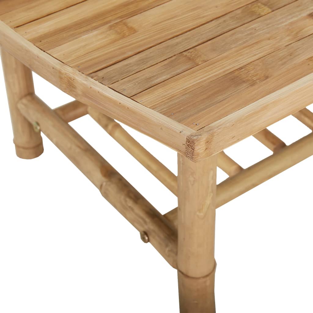 Bamboo Garden Coffee Table 90x55x37 cm – Natural Outdoor Elegance