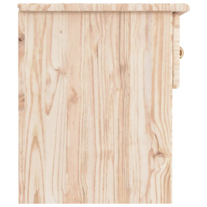 Solid Pine Bedside Cabinet ALTA 41x35x41 cm - Natural Wood Finish
