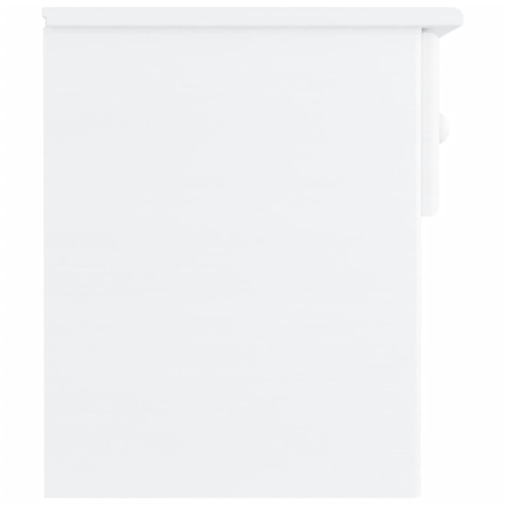 Solid Pine Bedside Cabinet ALTA White 41x35x41 cm