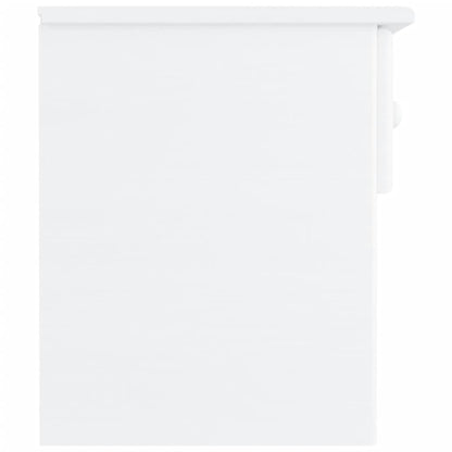 Solid Pine Bedside Cabinet ALTA White 41x35x41 cm