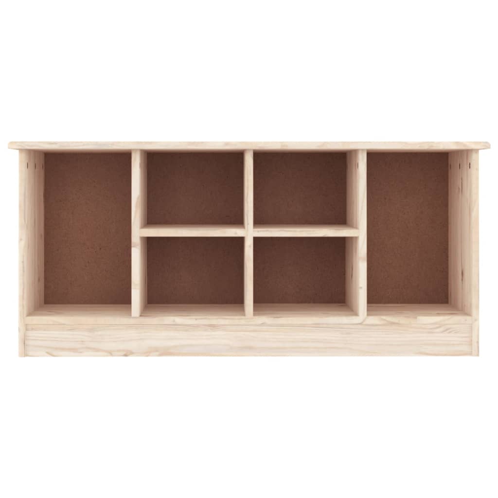 Solid Pine Shoe Bench ALTA - 100x35x45 cm - Natural Wood Finish