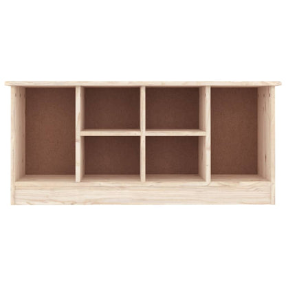Solid Pine Shoe Bench ALTA - 100x35x45 cm - Natural Wood Finish