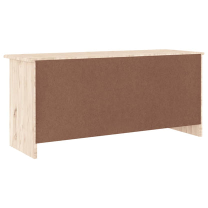 Solid Pine Shoe Bench ALTA - 100x35x45 cm - Natural Wood Finish