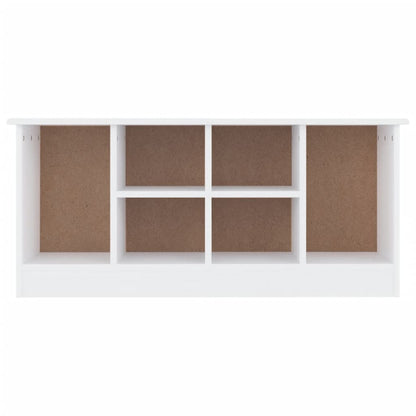 Shoe Bench ALTA White 100x35x45 cm, Solid Pine Wood