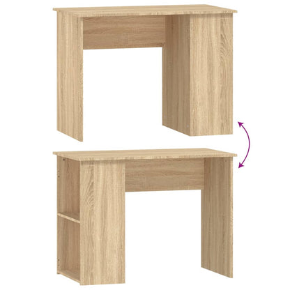 Sonoma Oak Desk 100x55x75 cm | Engineered Wood Office Table