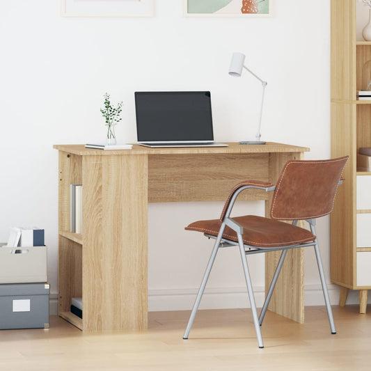 Sonoma Oak Desk 100x55x75 cm | Engineered Wood Office Table
