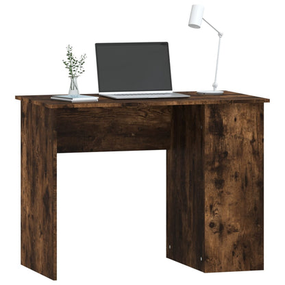 Smoked Oak Engineered Wood Desk 100x55x75cm - Stylish & Durable