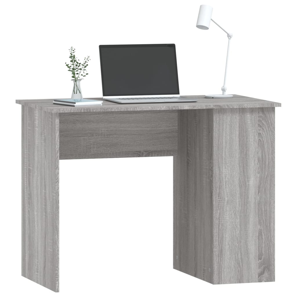 Stylish Grey Sonoma Engineered Wood Desk - 100x55x75 cm