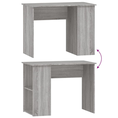 Stylish Grey Sonoma Engineered Wood Desk - 100x55x75 cm