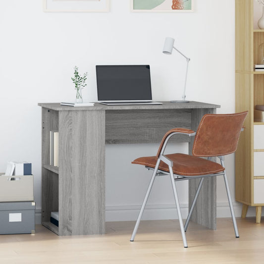 Stylish Grey Sonoma Engineered Wood Desk - 100x55x75 cm