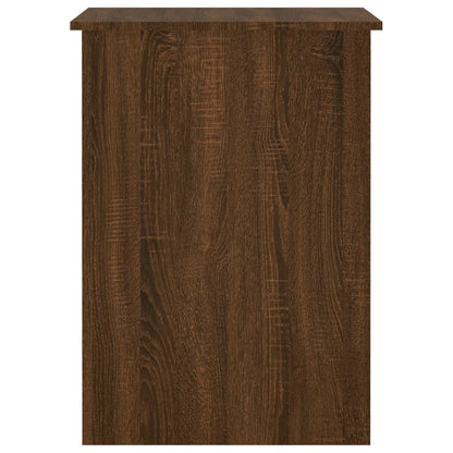 Brown Oak Desk - 100x55x75cm - Stylish Engineered Wood