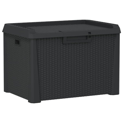 Anthracite Garden Storage Box 125L PP - Durable Outdoor Organizer