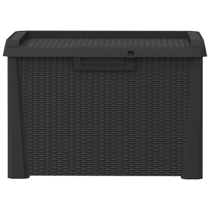 Anthracite Garden Storage Box 125L PP - Durable Outdoor Organizer