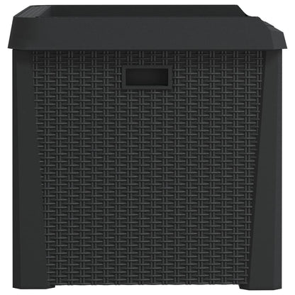 Anthracite Garden Storage Box 125L PP - Durable Outdoor Organizer