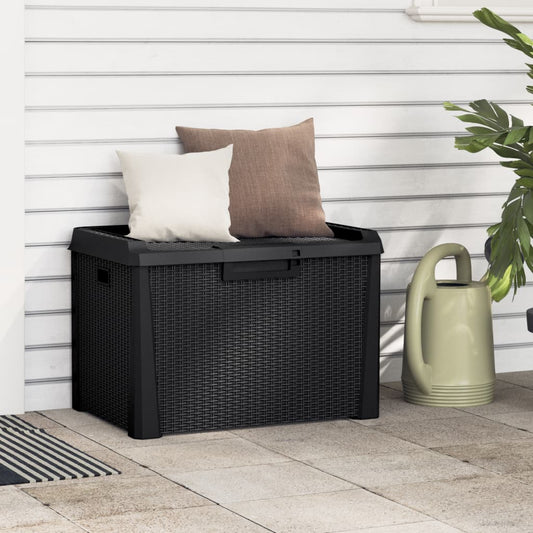 Anthracite Garden Storage Box 125L PP - Durable Outdoor Organizer