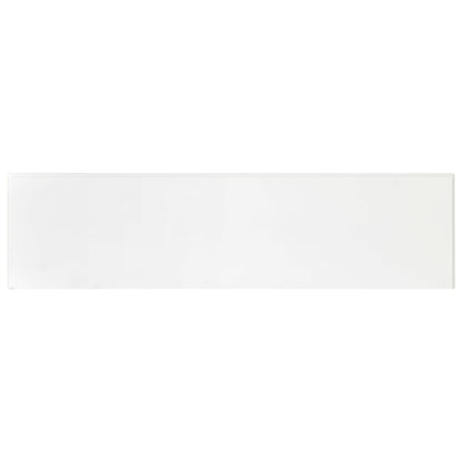 Sleek White Console Table - 110x30x76cm Engineered Wood