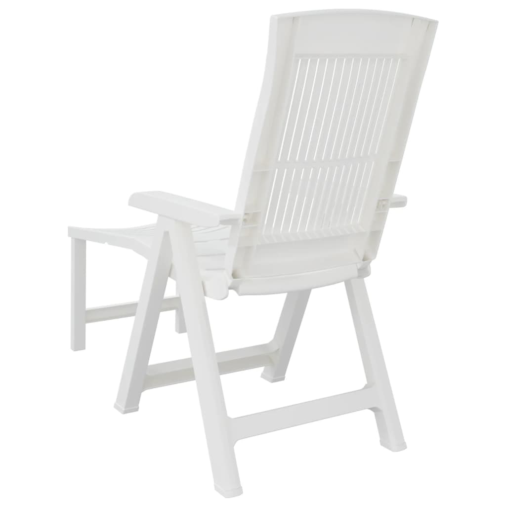 White Plastic Sun Lounger - Durable & Stylish Outdoor Recliner