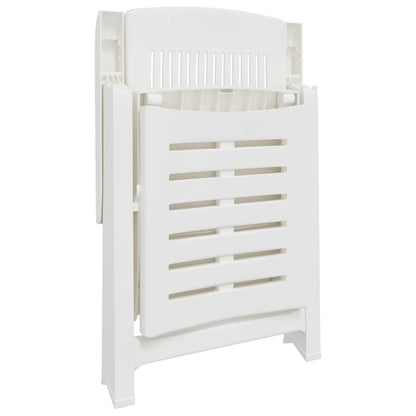 White Plastic Sun Lounger - Durable & Stylish Outdoor Recliner