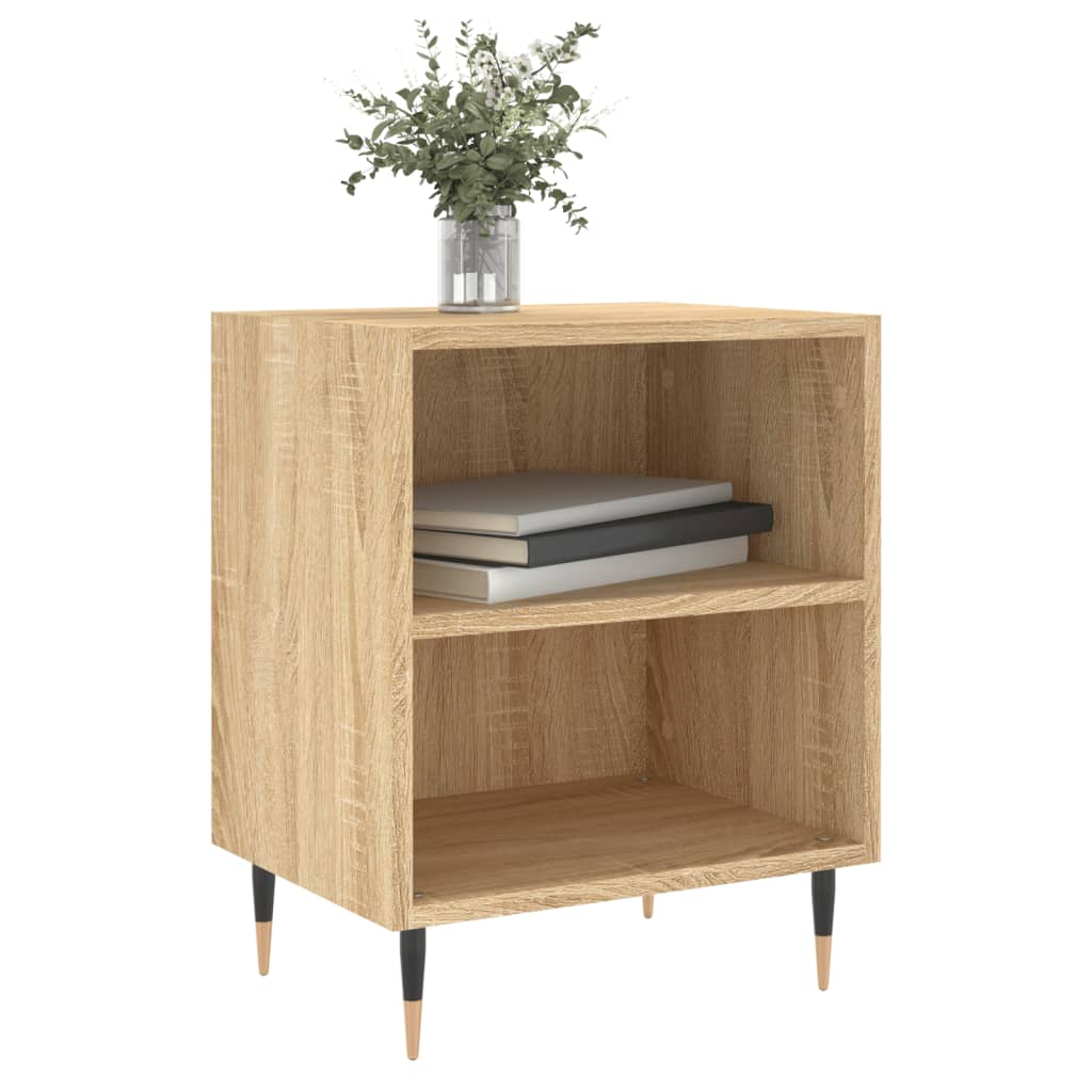 Sonoma Oak Bedside Cabinets 2pcs - 40x30x50cm Engineered Wood