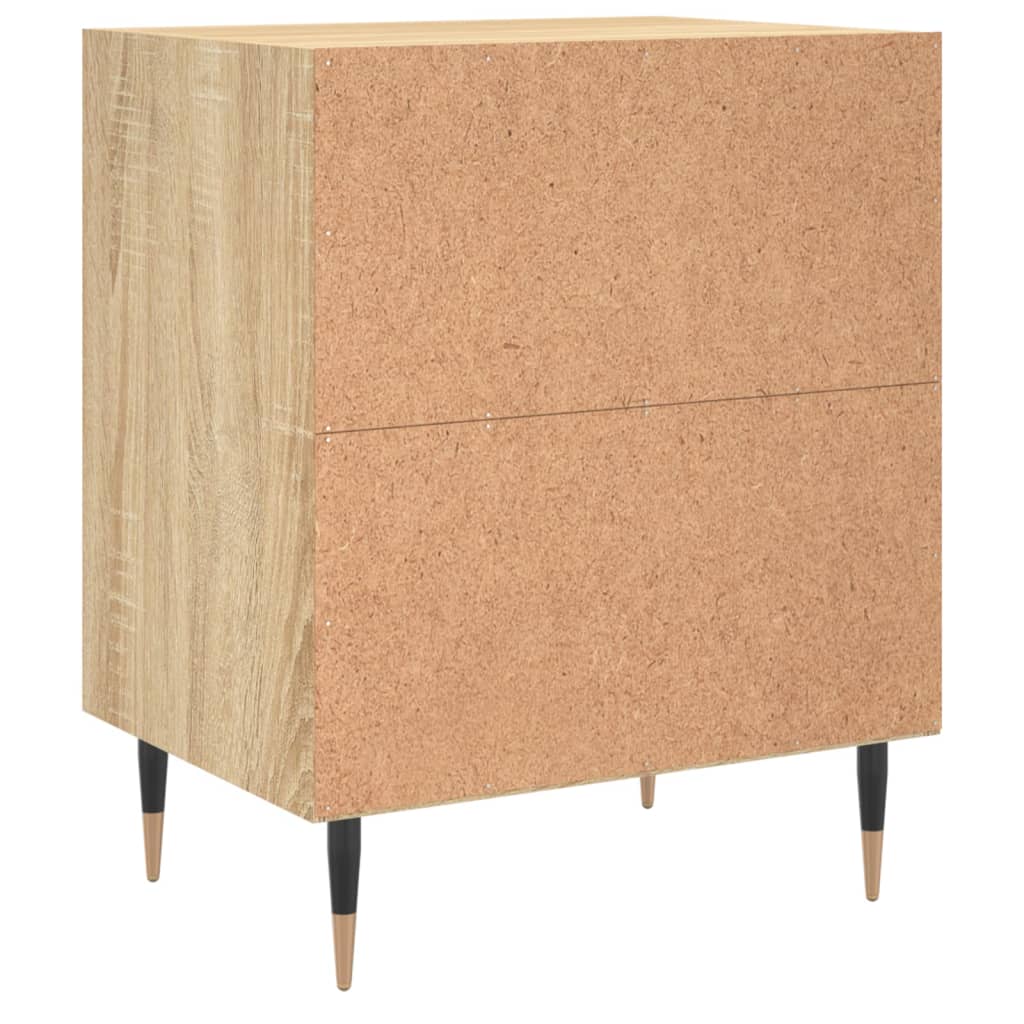 Sonoma Oak Bedside Cabinets 2pcs - 40x30x50cm Engineered Wood