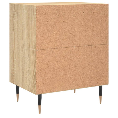 Sonoma Oak Bedside Cabinets 2pcs - 40x30x50cm Engineered Wood