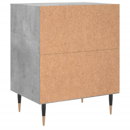 Concrete Grey Bedside Cabinets, 2 Pcs, 40x30x50 cm, Engineered Wood