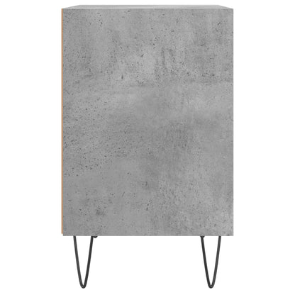Concrete Grey Bedside Cabinets Set of 2 - 40x30x50 cm Engineered Wood