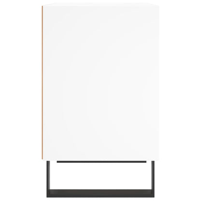 White Engineered Wood Bedside Cabinets Set of 2 - 40x30x50 cm