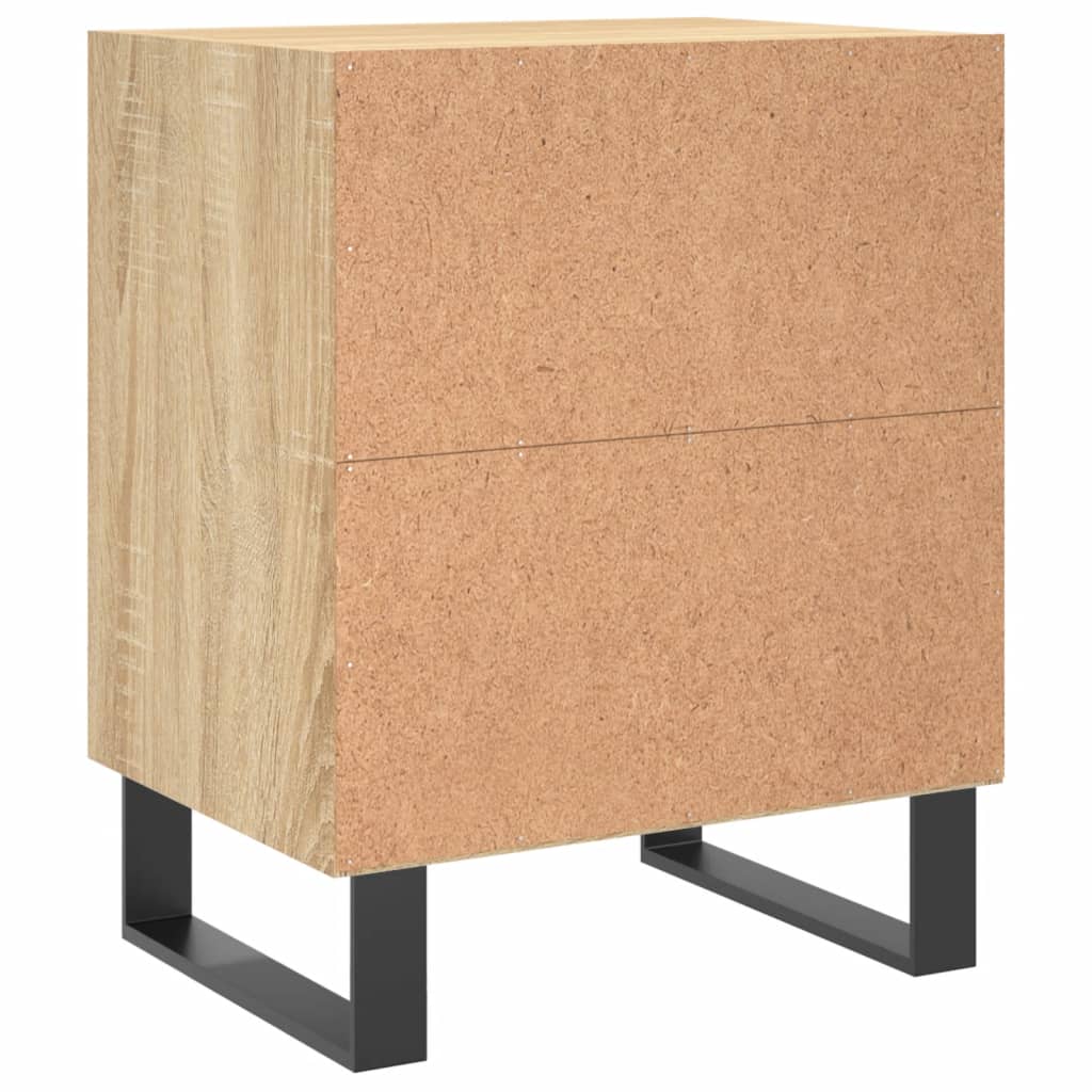 Sonoma Oak Bedside Cabinets 2pcs, 40x30x50 cm, Engineered Wood