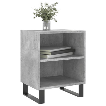 Concrete Grey Bedside Cabinets 2pcs – Engineered Wood 40x30x50 cm