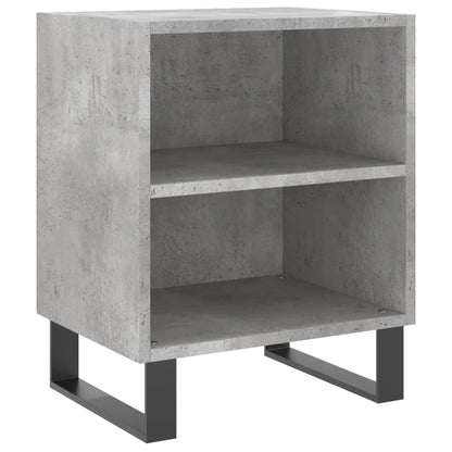 Concrete Grey Bedside Cabinets 2pcs – Engineered Wood 40x30x50 cm