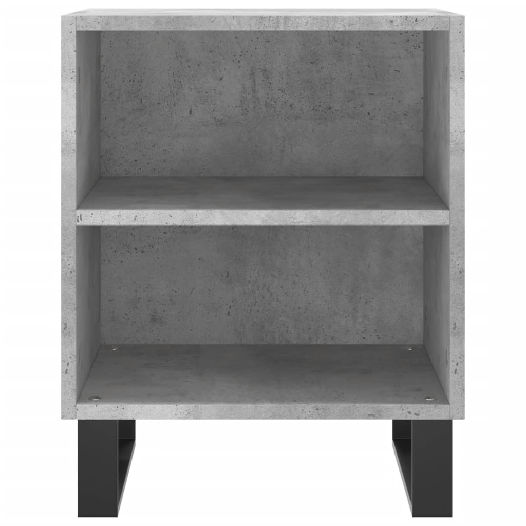 Concrete Grey Bedside Cabinets 2pcs – Engineered Wood 40x30x50 cm