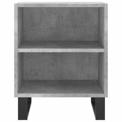 Concrete Grey Bedside Cabinets 2pcs – Engineered Wood 40x30x50 cm