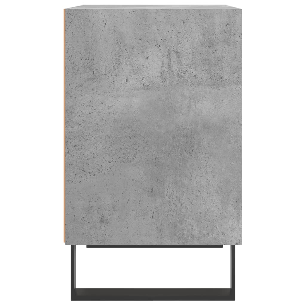 Concrete Grey Bedside Cabinets 2pcs – Engineered Wood 40x30x50 cm
