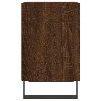 Brown Oak Bedside Cabinet, 40x30x50 cm, Engineered Wood