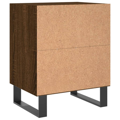 Brown Oak Bedside Cabinet, 40x30x50 cm, Engineered Wood