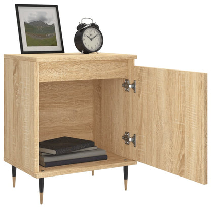 Sonoma Oak Bedside Cabinets 2pcs - Engineered Wood 40x30x50cm