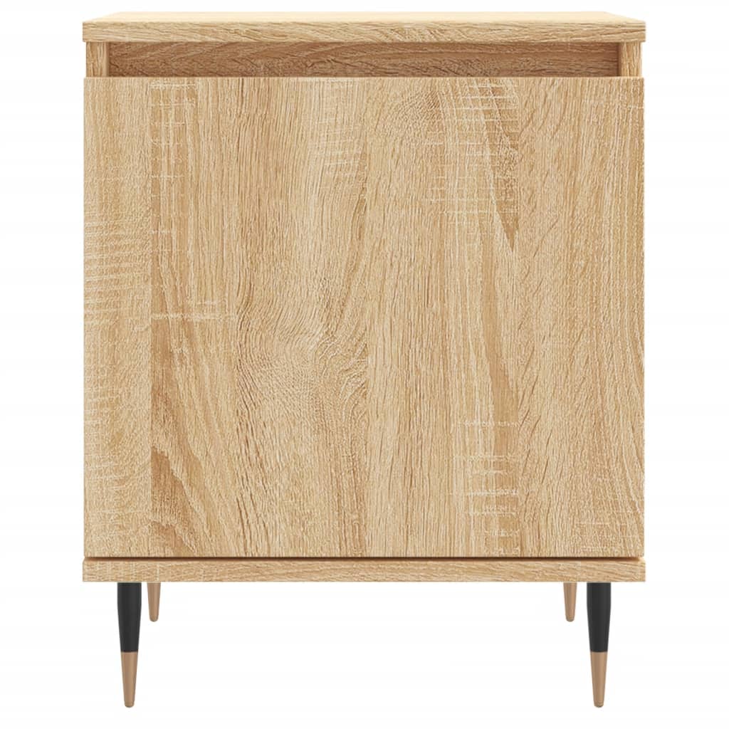 Sonoma Oak Bedside Cabinets 2pcs - Engineered Wood 40x30x50cm