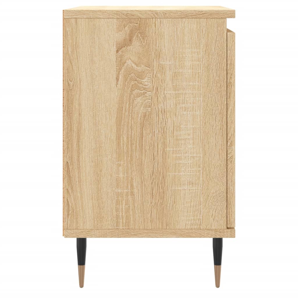 Sonoma Oak Bedside Cabinets 2pcs - Engineered Wood 40x30x50cm