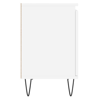White Engineered Wood Bedside Cabinets 2 pcs - 40x30x50 cm