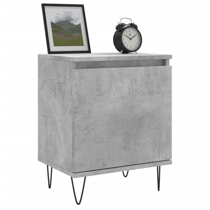 Concrete Grey Bedside Cabinets, 2 Pcs, 40x30x50 cm Engineered Wood