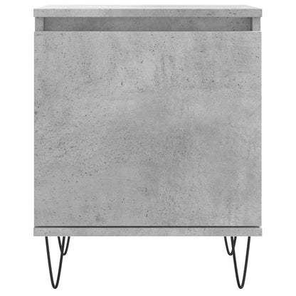 Concrete Grey Bedside Cabinets, 2 Pcs, 40x30x50 cm Engineered Wood