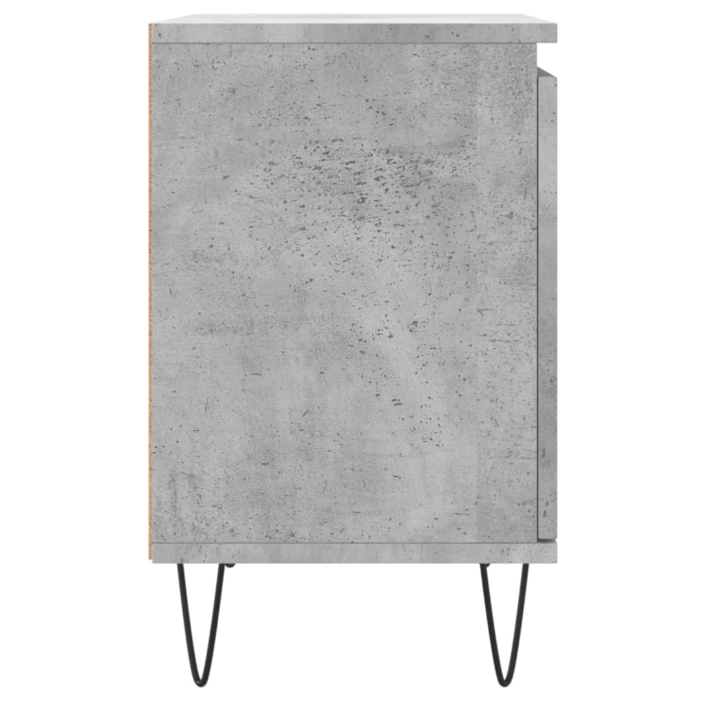 Concrete Grey Bedside Cabinets, 2 Pcs, 40x30x50 cm Engineered Wood