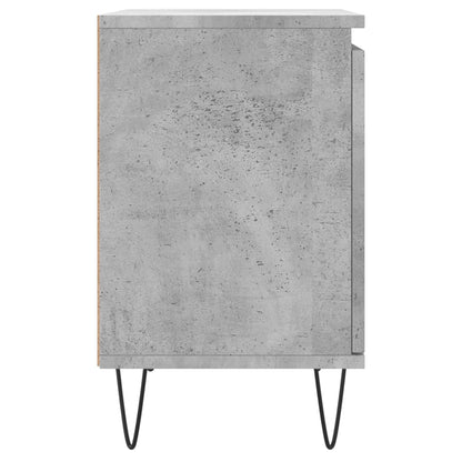Concrete Grey Bedside Cabinets, 2 Pcs, 40x30x50 cm Engineered Wood